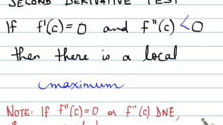 MCV 4.4 Concavity and Second derivative test