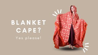 Making a Blanket Cape and Doing Laundry / Sewing Vlog