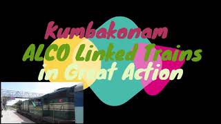 Kumbakonam Station - ALCO Trains Great Actions - WDM2 WDG3A WDM3D