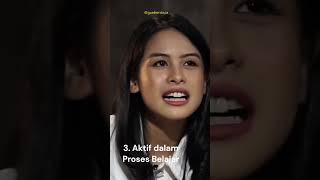 Ternyata begini Prinsip dan Teknik Belajar Maudy Ayunda #insight #motivation #maudyayunda #shorts