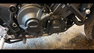 Yamaha MT09 2022 GB racing engine protection kit install - Part 2 #yamaha #mt09