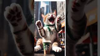 ESPRESSO ITALIAN #cat #cute #kitten #ai #viral #starbucks #cofee