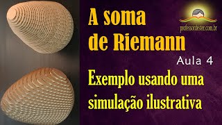 A Soma de Riemann - aula 4 (exemplo usando uma simulação ilustrativa)