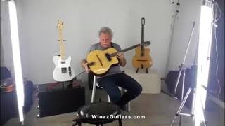 [Winzz Guitar] Arched Top Left Hand Gypsy Jazz Guitar (AGJ600)