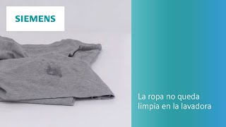 ¿La ropa no queda limpia en la lavadora? Te damos algunos consejos | SIEMENS