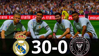 MESSI, RONALDO, NEYMAR, MBAPE, ALL STARS | REAL MADRID 25-0 INTE MIAMI