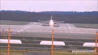 Düsseldorf Airport landings and take offs 23 12 2014