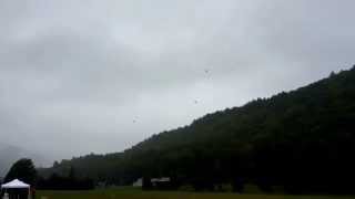 NEAT Fair 2014 - Mass War Bird Launch in the Rain