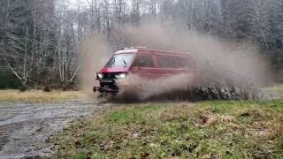 Syncro 4x4 Westfalia making a splash #offroad #vanlife #syncro #volkswagen