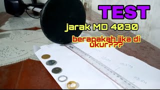 Test jarak MD4030 menggunakan ala t ukur//metal detector