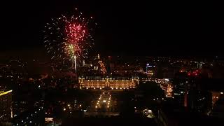 Artificii la Palatul Culturii din Iasi | Drone in air