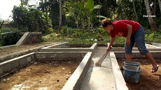 Pembuatan Raised Bed Di pekarangan Rumah pinishing