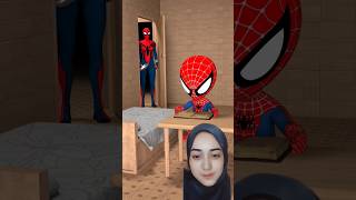 Little Spiderman is studying #spiderman #funny #comedy #marvel #shorts #trending