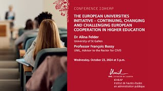 Conférence IDHEAP | Continuing, changing and challenging European cooperation in higher education