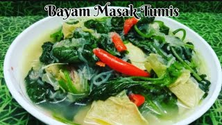 Resepi Bayam Masak Tumis