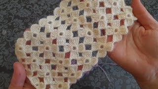 KOLAY ANLATIMLI TIĞİŞİ PAPATYA YELEK YAPIMI - super easy&fast crochet flower pattern for beginners 💯