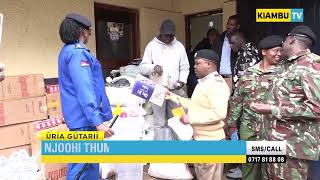 Githunguri Police Arrest Suspect, Seize Ethanol, Counterfeit Cigarettes and KRA Stamps in Kiambururu