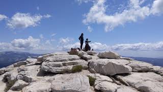 Walking tour at the top of Clouds Rest