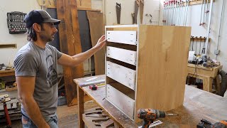 Building Simple Frameless Kitchen Cabinets with Pocket Screws -  "Euro Style"