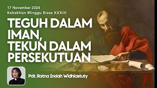 KEBAKTIAN EKSPRESIF | Minggu, 17 November 2024 - 13.00 | Pdt. Ratna Indah Widhiastuty