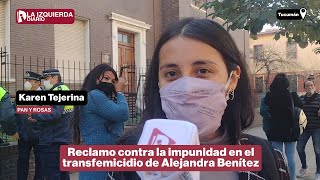 Reclamo contra la impunidad en el transfemicidio de Alejandra Benítez