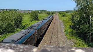 80X XXX of GWR passes through exminster overpass 27/5/23