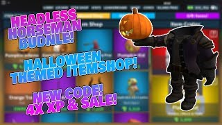 HEADLESS HORSEMAN BUNDLE😱HALLOWEEN THEMED🎃ITEM SHOP ISLAND ROYALE