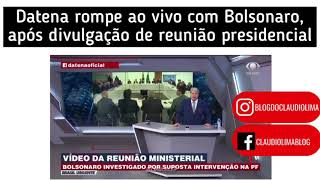 DATENA "EU NUNCA MAIS QUERO ENTREVISTAR O PRESIDENTE DA REPÚBLICA!"