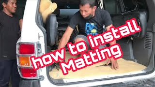 How to install Matting for Fajero 5 doors