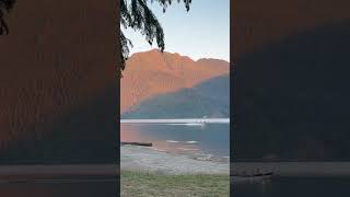 Lake Crescent sunset Washington