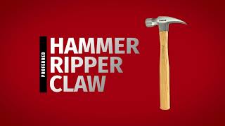 Proferred Ripping Claw Hammer