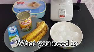 How to make banana smoothie