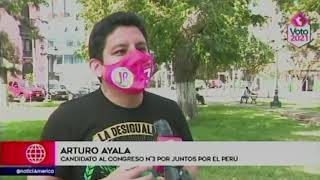 Arturo Ayala #JP3 candidato de Juntos por el Perú  en América Televisión: jóvenes al Congreso