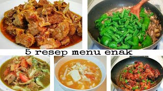 5 resep menu harian yang enak gak ada bosan nya