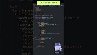 How to Find the day of year | React JS #shorts #trending #ytshorts #reactjs #reels #javascript