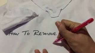 How to remove ink stains on your nurse white uniform