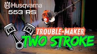 husqvarna 553 rs :  gasket replacement and carburetor adjustment #howtodo #husqvarna #satisfying