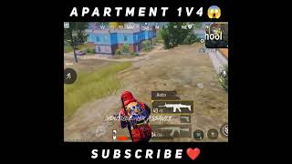 Apartment 1v4😱#shorts #short #bgmi #pubgmobile #mrassault