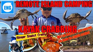 🏕️🛶🦀 GOLD COAST MUD CRABS - CAMPING ON REMOTE ISLAND | KAYAK CRABBING | BOATING