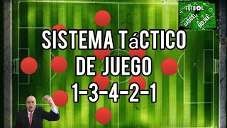 Fútbol Sistema de Juego Táctico 1-3-4-2-1