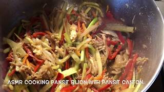 ASMR PANSIT BIHON WITH PANSIT CANTON PANLASANG PINOY | ASMR With Analyn