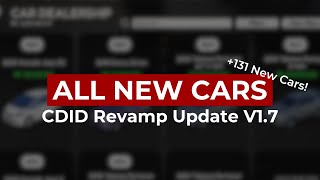 All New Cars CDID Revamp Update V 1.7 - +131 New Cars