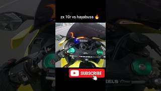 zx10r vs hayabusa top speed race🥵#shorts #virul #superbike #kawasaki