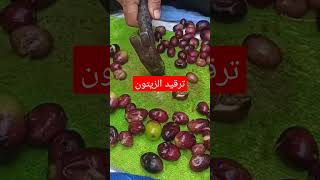 طريقة ترقيد الزيتون comment réserver les olives noires et vers et violet