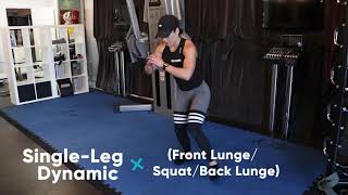 Single Leg Dynamic Lunge I Dollar Train Club