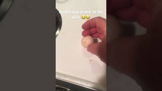 Boiled egg vs not boiled egg prank😂😂