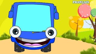 Wheels on the Bus Go Round and Round – French Nursery Rhyme (Comptines Pour Enfants)