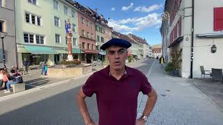 1 SF. "Suiza Francesa en ciudad Delémont: Casco Histórico"