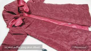 Makromajasduit membuat jaket Puffer (bagian pertama)