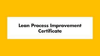 Lean Process Improvement Certificate | UWM School of Continuing Education